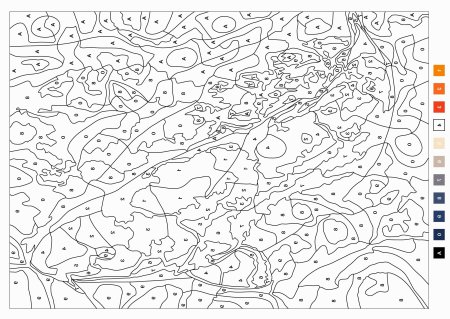 Раскраски по номерам сложные