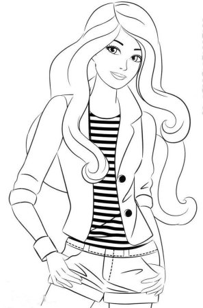 Раскраска. Барби