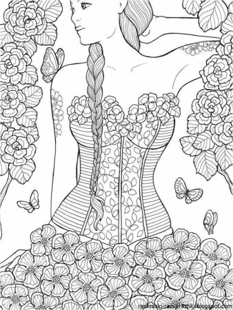 Раскраски антистресс для девочек