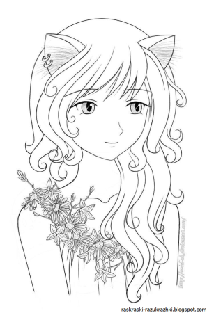 Кукла Барби раскраска