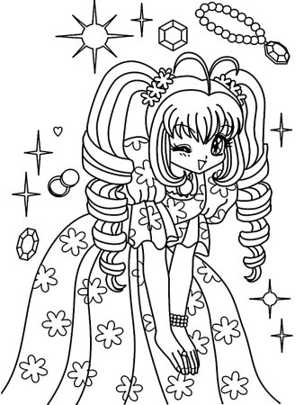 Раскраски для девочек аниме