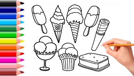 Рисунки сладостей карандашом