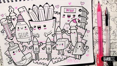 Рисунки для скетчбука раскраска