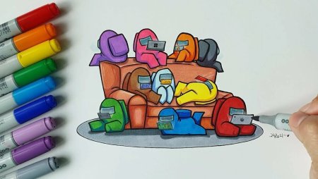 Популярные рисунки маркерами