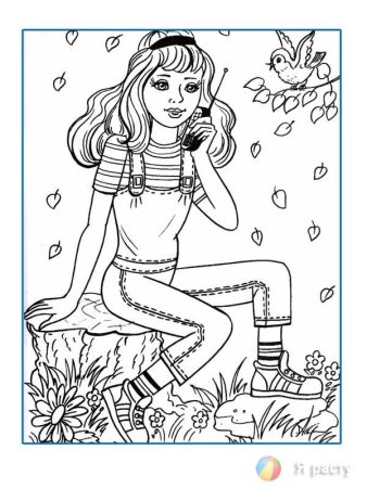 Самые модные раскраски для девочек