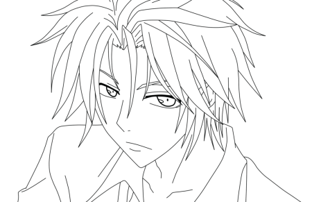 Раскраска аниме мальчики