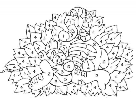 Раскраска по номерам для детей