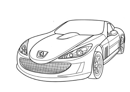 Автомобили (раскраски)