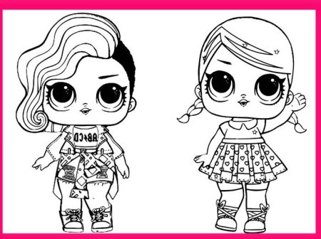 ЛОЛ сюрприз раскраска
