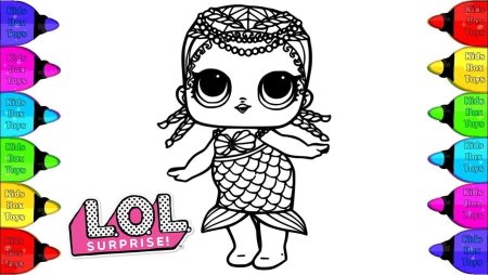 Кукла ЛОЛ игра раскраска