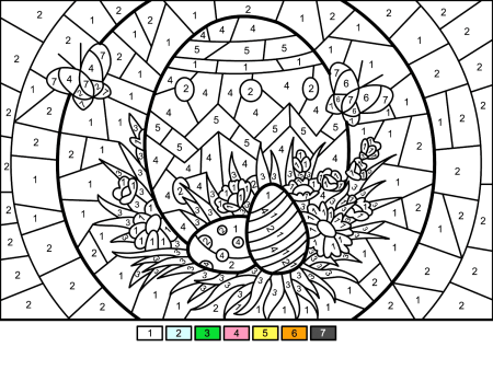Раскраска по номерам для малышей