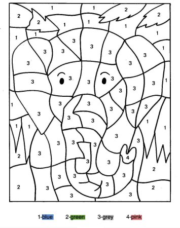 Раскраска цифры