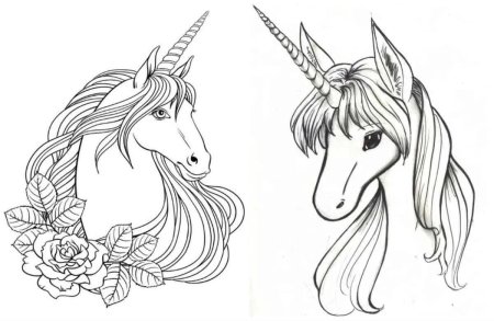 Раскраски для девочек Единороги