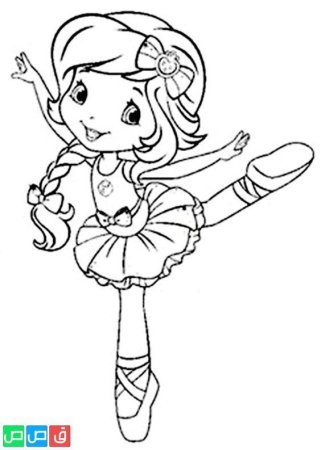 Раскраска аниме балерина