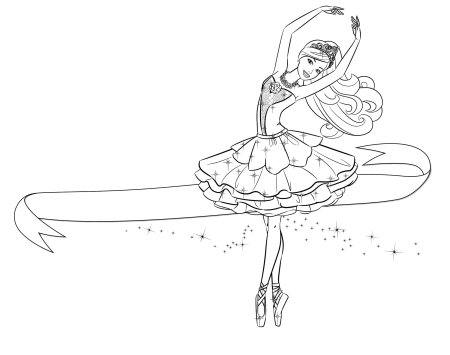 Раскраска "балерины"