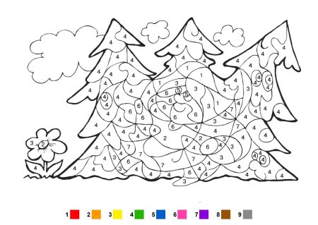 Занимательные раскраски