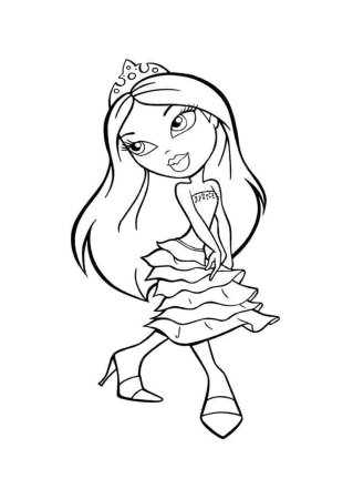Раскраска братц Ясмин