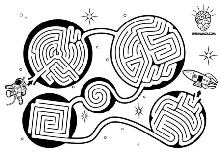 Лабиринт космос для детей