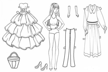 Раскраска одежда