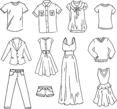 Эскиз комплекта одежды