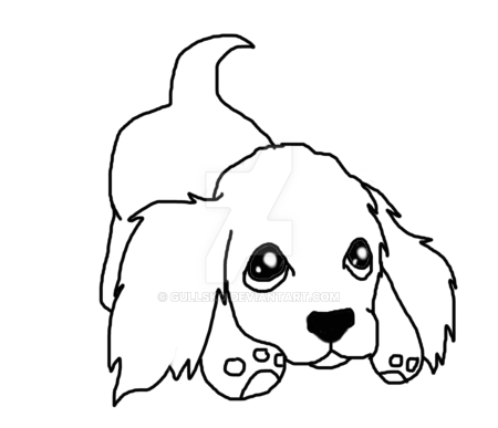Рисунок собаки для детей 7 лет