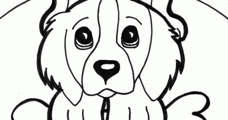 Щенок. Раскраска