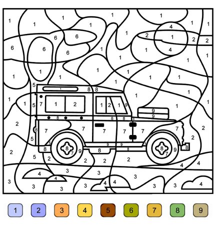 Раскраска по цифрам