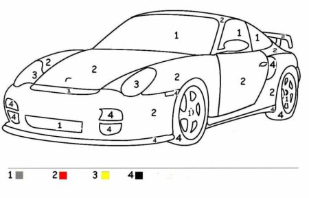 Раскраска по цифрам