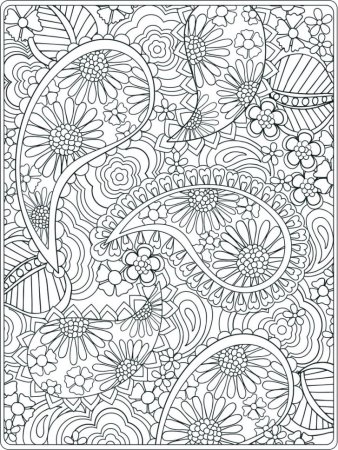 Раскраски для девочек сложные узоры