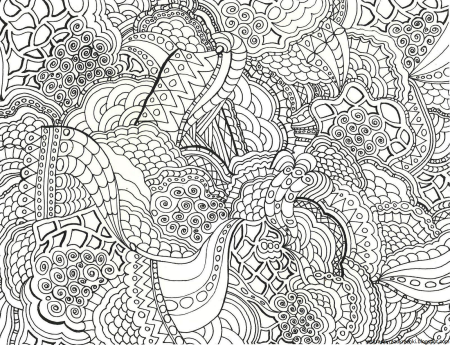 Раскраски сложные