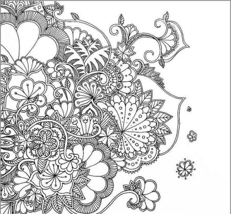 Большие узоры раскраска