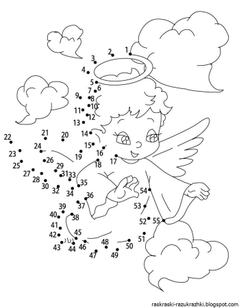 Задание для детей рисование по цифрам