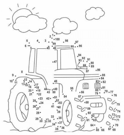 Рисование по точкам кот