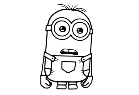 Раскраска Боб из миньонов