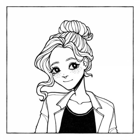 Разукрашки черно белые для девочек