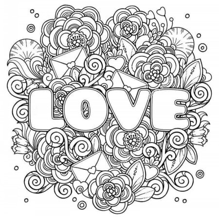 Раскраска любовь
