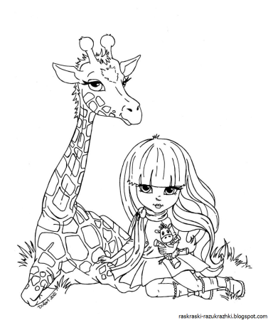 Раскраски для девочек 8 лет животные