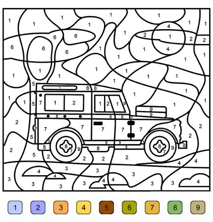 Раскраска по цифрам