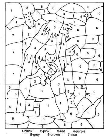 Раскраска цифры