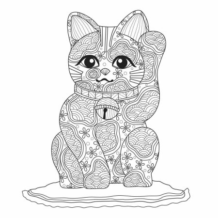 Раскраски для девочек котики милые