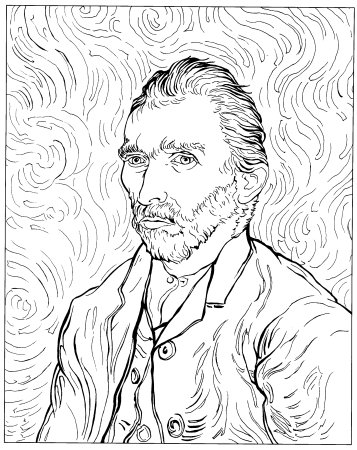 Ван Гог портрет рисунок