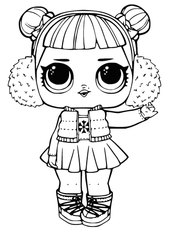 Раскраски для девочек ЛОЛ