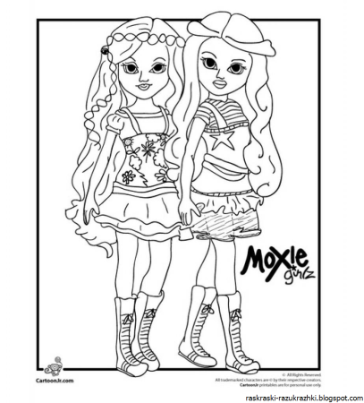 Раскраски MOXIE Girlz