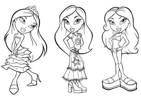 Раскраска Братз Хлоя