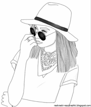 Раскраски девочки крытые