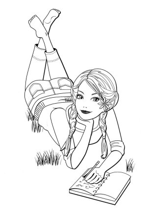 Прикольные раскраски для девочек