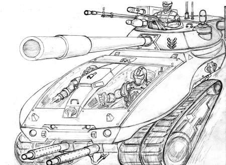 Раскраски танки будущего