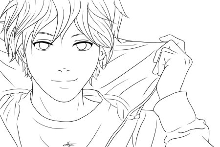 Аниме парни для срисовки