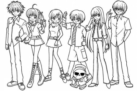 Раскраска аниме мальчики