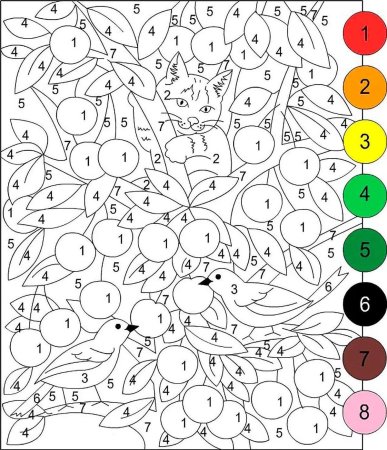 Раскраска по цифрам